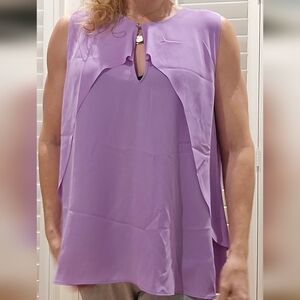 Banana Republic Lavender Sleeveless Blouse